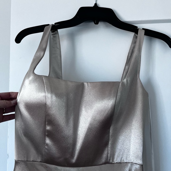 Jenny Yoo Ariana Bridesmaid Elegant Satin Evening Gown - Picture 6 of 10